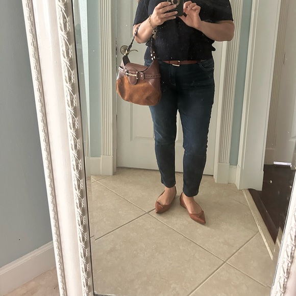 Sarah Flint Natalie Brown Leather Pointed Toe Flats 38 size 8 - Picture 12 of 12